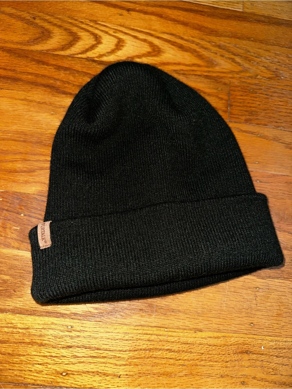 Classic Black Knit Beanie - Furtalk